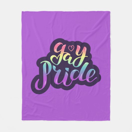 Gay Pride Fleece Deken (Voorkant)