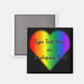 Gay Pride Fridge Magnet Custom Rainbow Love Magnet (Voorkant / Achterkant)
