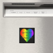 Gay Pride Fridge Magnet Custom Rainbow Love Magnet (Insitu (Vaatwasser))