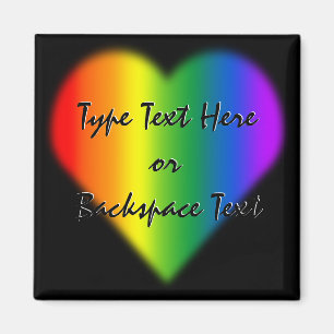 Gay Pride Fridge Magnet Custom Rainbow Love Magnet