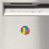 Gay Pride Fridge Magnets Custom Rainbow Love Gift Magneet (Insitu (Vaatwasser))