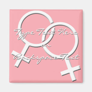 Gay Pride Fridge Magnets Lesbian Lady Magnet