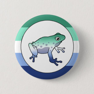 Gay Pride Frog Pin Ronde Button 5,7 Cm