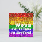 Gay Pride Gay Gay Pride van het huwelijk tussen ri Kaart (Staand voorkant)