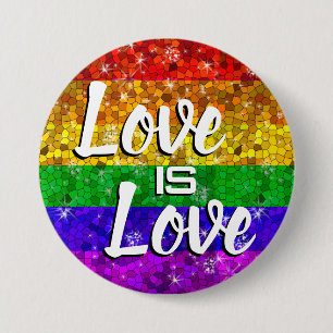 Gay Pride Gay Gay Pride van het huwelijk tussen ri Ronde Button 7,6 Cm