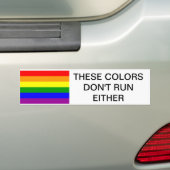 GAY PRIDE, GAY, PRIDE, BUMPERSTICKER, PRIDE FLAG BUMPERSTICKER (Op auto)
