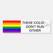 GAY PRIDE, GAY, PRIDE, BUMPERSTICKER, PRIDE FLAG BUMPERSTICKER (Voorkant)
