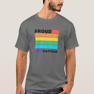 Gay Pride  Gaysian LGBT Rainbow Colors Cloud T-shirt