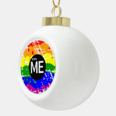Gay PRIDE Geboren op me Keramische Bal Ornament (Rechts)