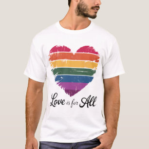 Gay Pride gelijkheid en steun liefde is voor ieder T-shirt