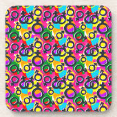 Gay Pride Gender Neon Pattern Bier Onderzetter (Voorkant)