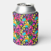 Gay Pride Gender Neon Pattern Blikjeskoeler (Blikje Achterkant)