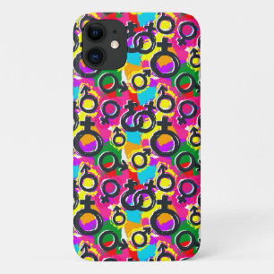 Gay Pride Gender Neon Pattern Case-Mate iPhone Case