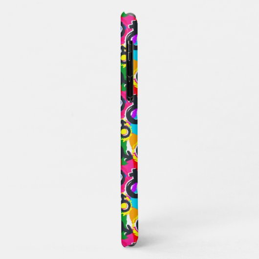 Gay Pride Gender Neon Pattern Case-Mate iPhone Case (Achterkant/links)