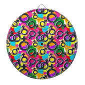 Gay Pride Gender Neon Pattern Dartbord (Voorkant)