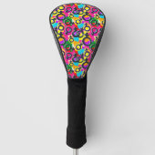 Gay Pride Gender Neon Pattern Golfheadcover (Voorkant)