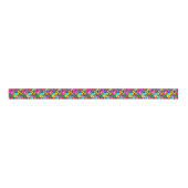 Gay Pride Gender Neon Pattern Grosgrain Lint (Voorkant)
