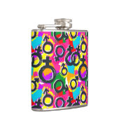 Gay Pride Gender Neon Pattern Heupfles (Rechts)