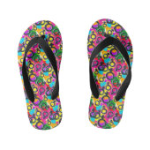 Gay Pride Gender Neon Pattern Kinder Teenslippers (Voetbed)