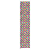 Gay Pride Gender Neon Pattern Korte Tafelloper (Voorkant)