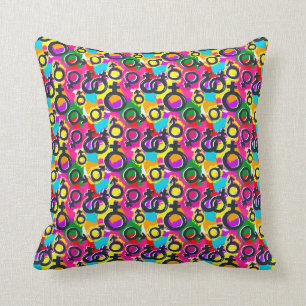 Gay Pride Gender Neon Pattern Kussen