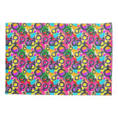 Gay Pride Gender Neon Pattern Kussensloop (Achterkant-Links)