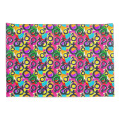 Gay Pride Gender Neon Pattern Kussensloop (Achterkant-Rechts)