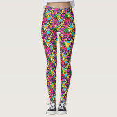 Gay Pride Gender Neon Pattern Leggings (Voorkant)