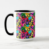 Gay Pride Gender Neon Pattern Mok (Links)