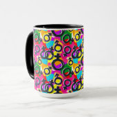 Gay Pride Gender Neon Pattern Mok (Voorkant links)