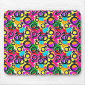 Gay Pride Gender Neon Pattern Muismat (Voorkant)