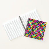 Gay Pride Gender Neon Pattern Notitieboek (Binnen)