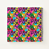 Gay Pride Gender Neon Pattern Notitieboek (Achterkant)