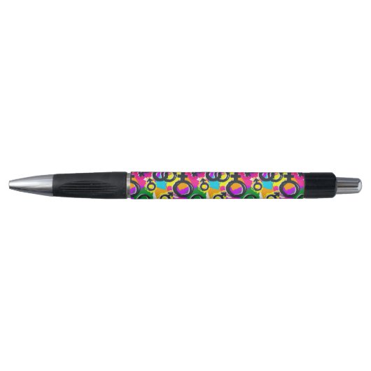 Gay Pride Gender Neon Pattern Pen (Voorkant)