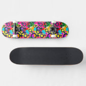 Gay Pride Gender Neon Pattern Persoonlijk Skateboard (Horizontaal)