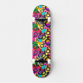 Gay Pride Gender Neon Pattern Persoonlijk Skateboard (Voorkant)