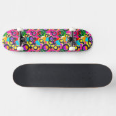 Gay Pride Gender Neon Pattern Persoonlijk Skateboard (Horizontaal)