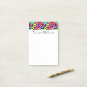 Gay Pride Gender Neon Pattern Post-it® Notes (Op bureau)