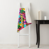 Gay Pride Gender Neon Pattern Sherpa Deken (In situ)