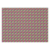 Gay Pride Gender Neon Pattern Tafelkleed (Voorkant (Horizontaal))