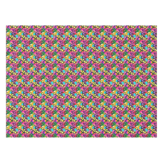 Gay Pride Gender Neon Pattern Tafelkleed (Voorkant (Horizontaal))
