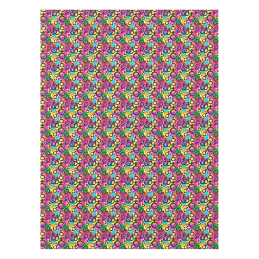 Gay Pride Gender Neon Pattern Tafelkleed (Voorkant)