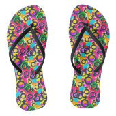 Gay Pride Gender Neon Pattern Teenslippers (Voetbed)