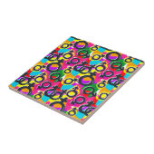 Gay Pride Gender Neon Pattern Tegeltje (Zijkant)