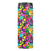 Gay Pride Gender Neon Pattern Thermosbeker (Achterkant)