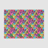 Gay Pride Gender Neon Pattern Tissuepapier (Voorkant)