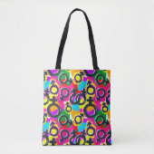 Gay Pride Gender Neon Pattern Tote Bag (Voorkant)