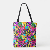 Gay Pride Gender Neon Pattern Tote Bag (Achterkant)