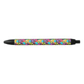Gay Pride Gender Neon Pattern Zwarte Inkt Pen (Voorkant)