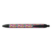 Gay Pride Gender Neon Pattern Zwarte Inkt Pen (Achterkant)